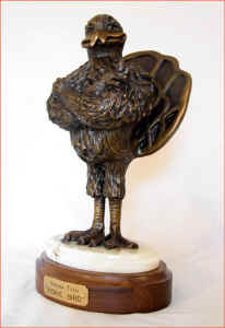 Hokie Bird 15 inch Bronze Statue